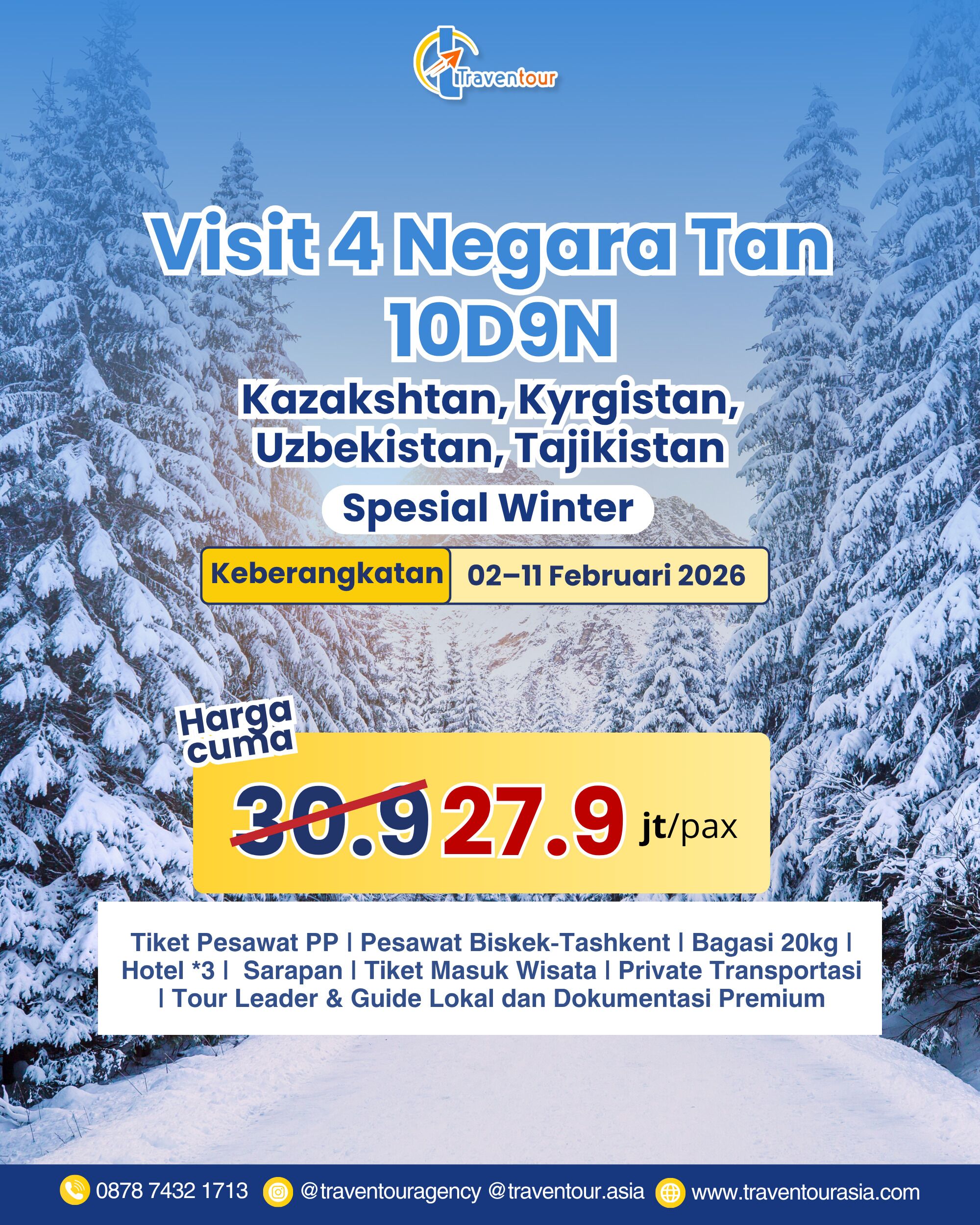 Visit 4 Negara Tan 10D9N Februari 2026