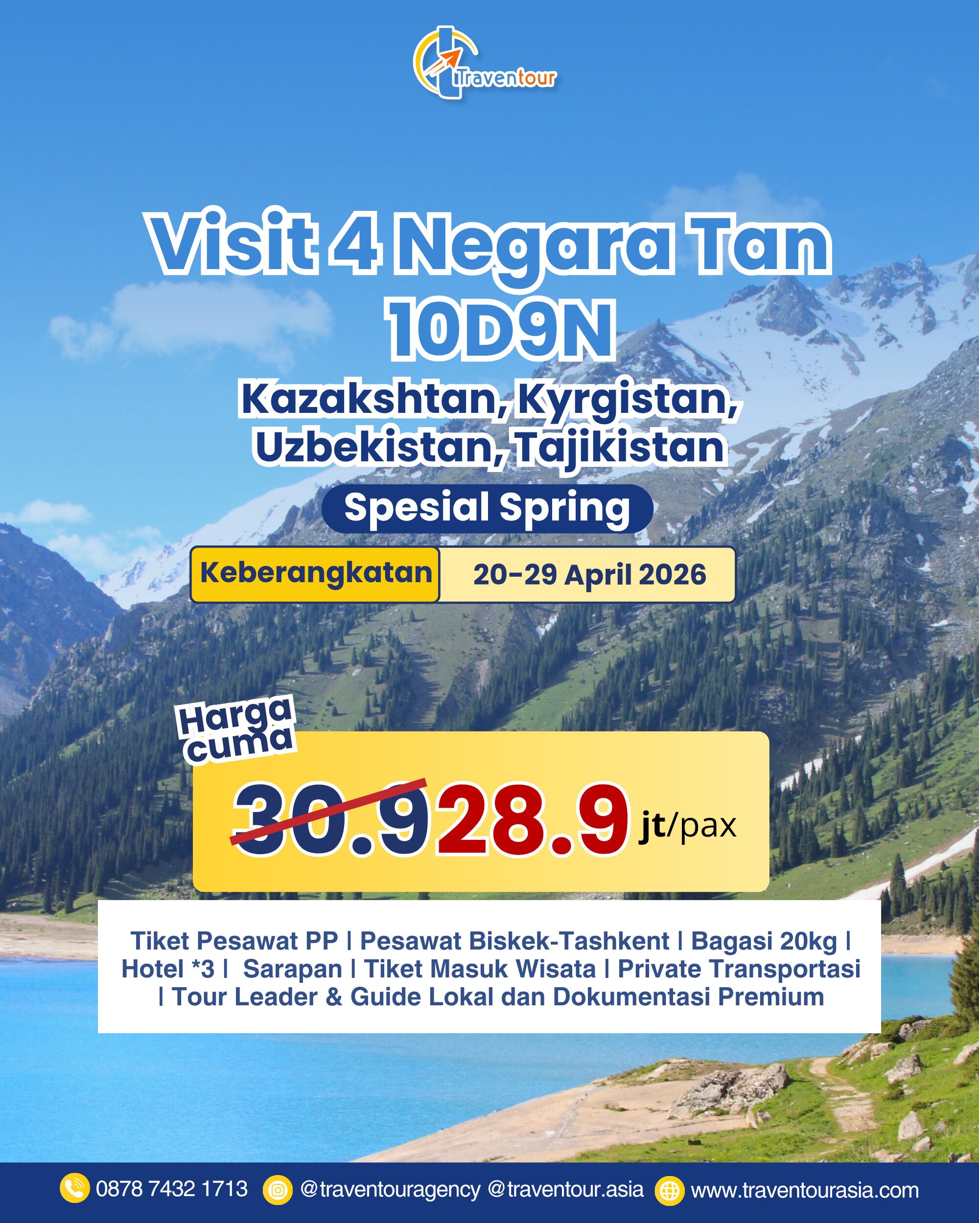 Visit 4 Negara Tan 10D9N April 2026