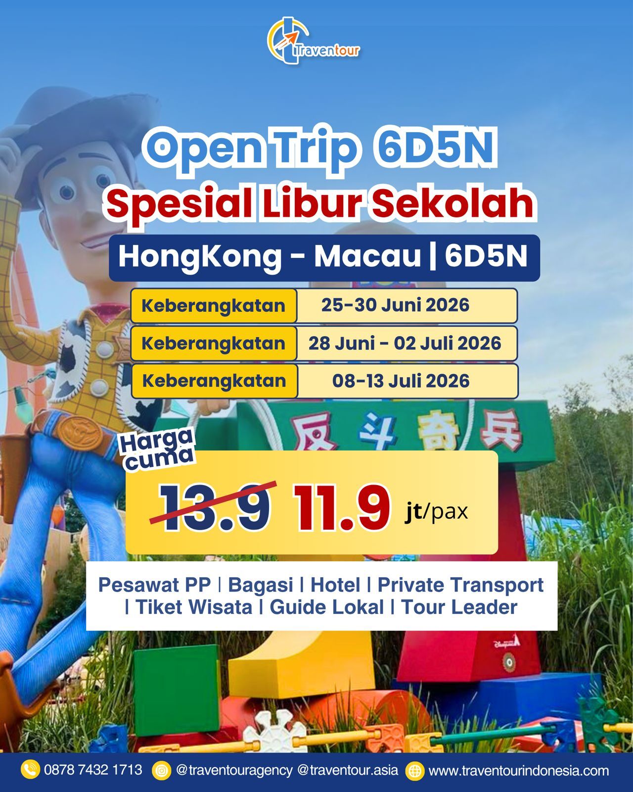 Open Trip 6D5N Spesial Libur Sekolah