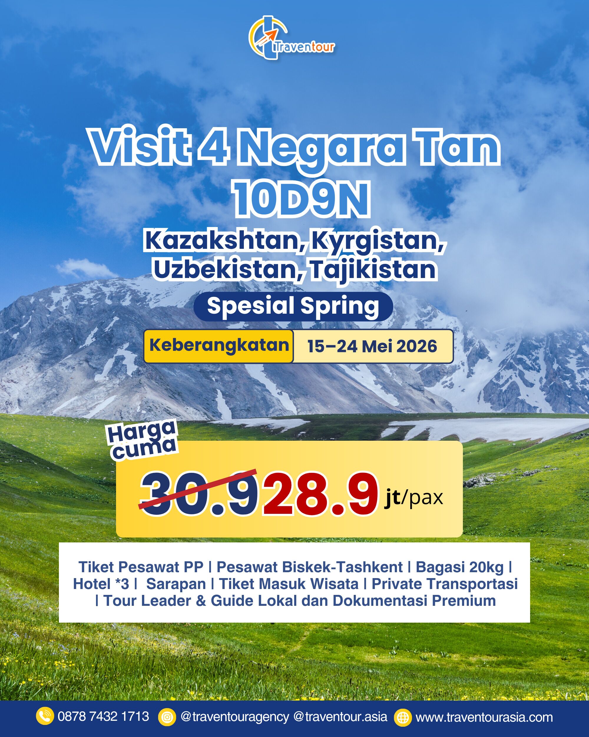 Visit 4 Negara Tan 10D9N Mei 2026