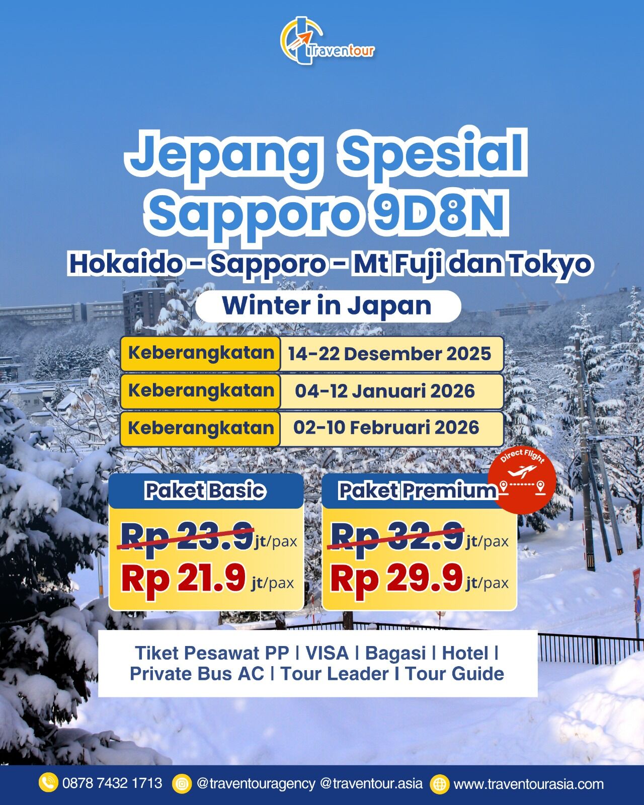 Jepang Special Sapporo 9D8N