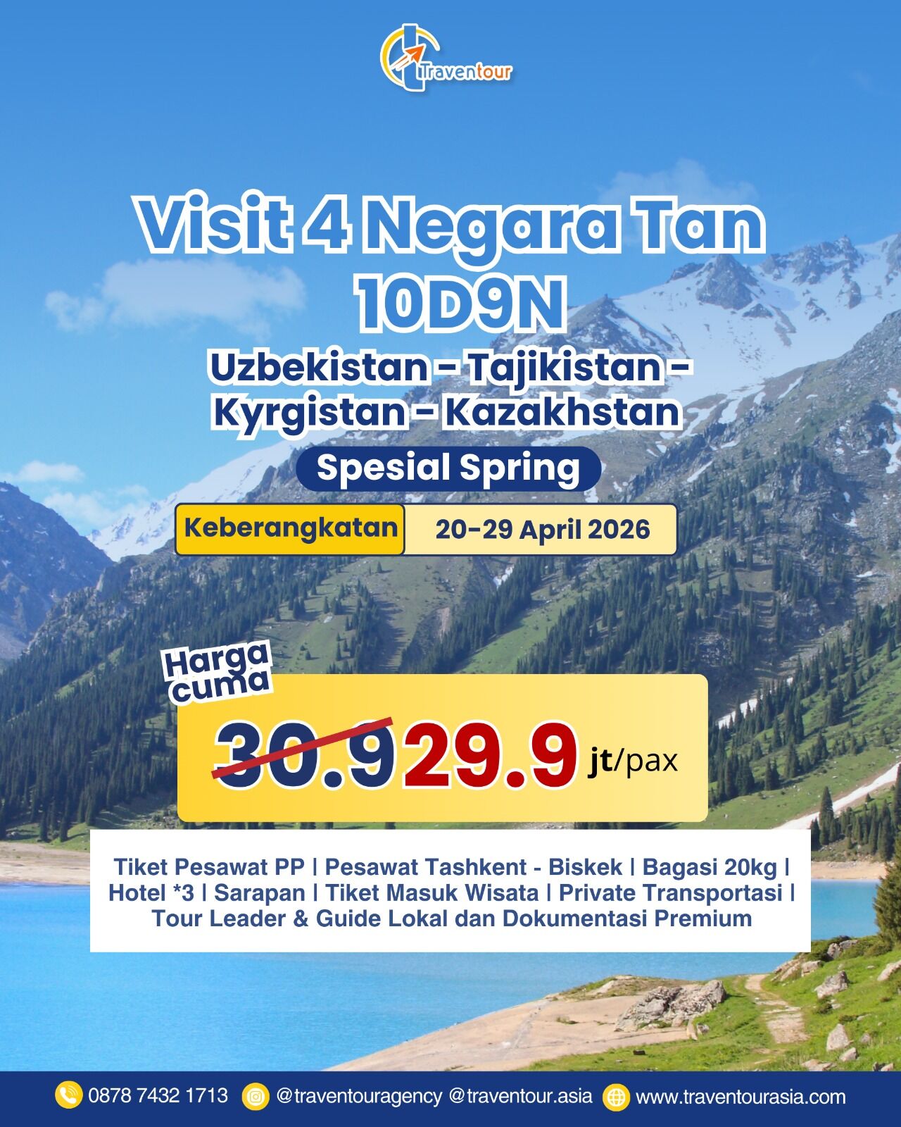 Visit 4 Negara Tan 10D9N Spesial Spring April 2026