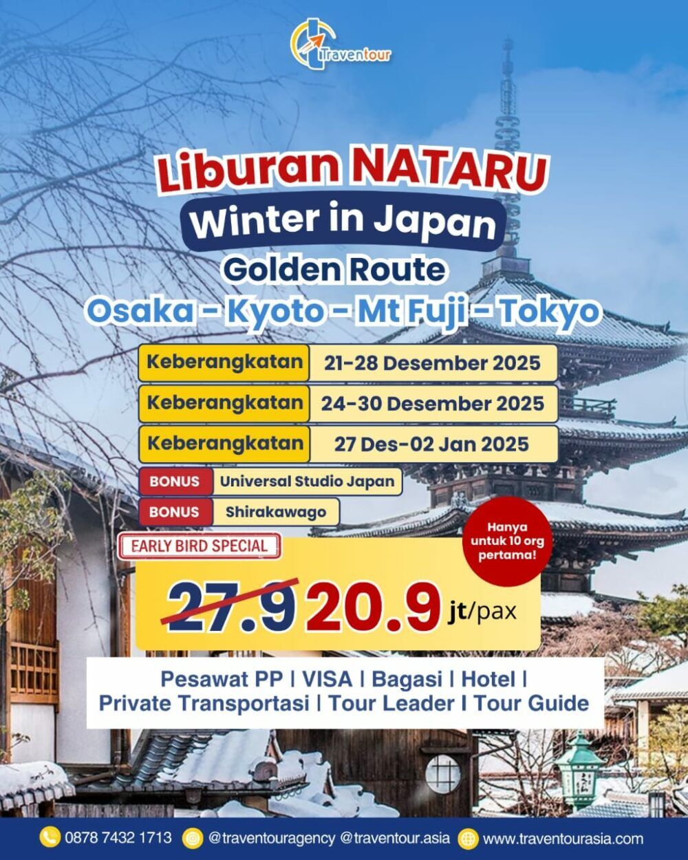 Jepang Januari 2025 ( 27 Desember - 02 Januari 2025)