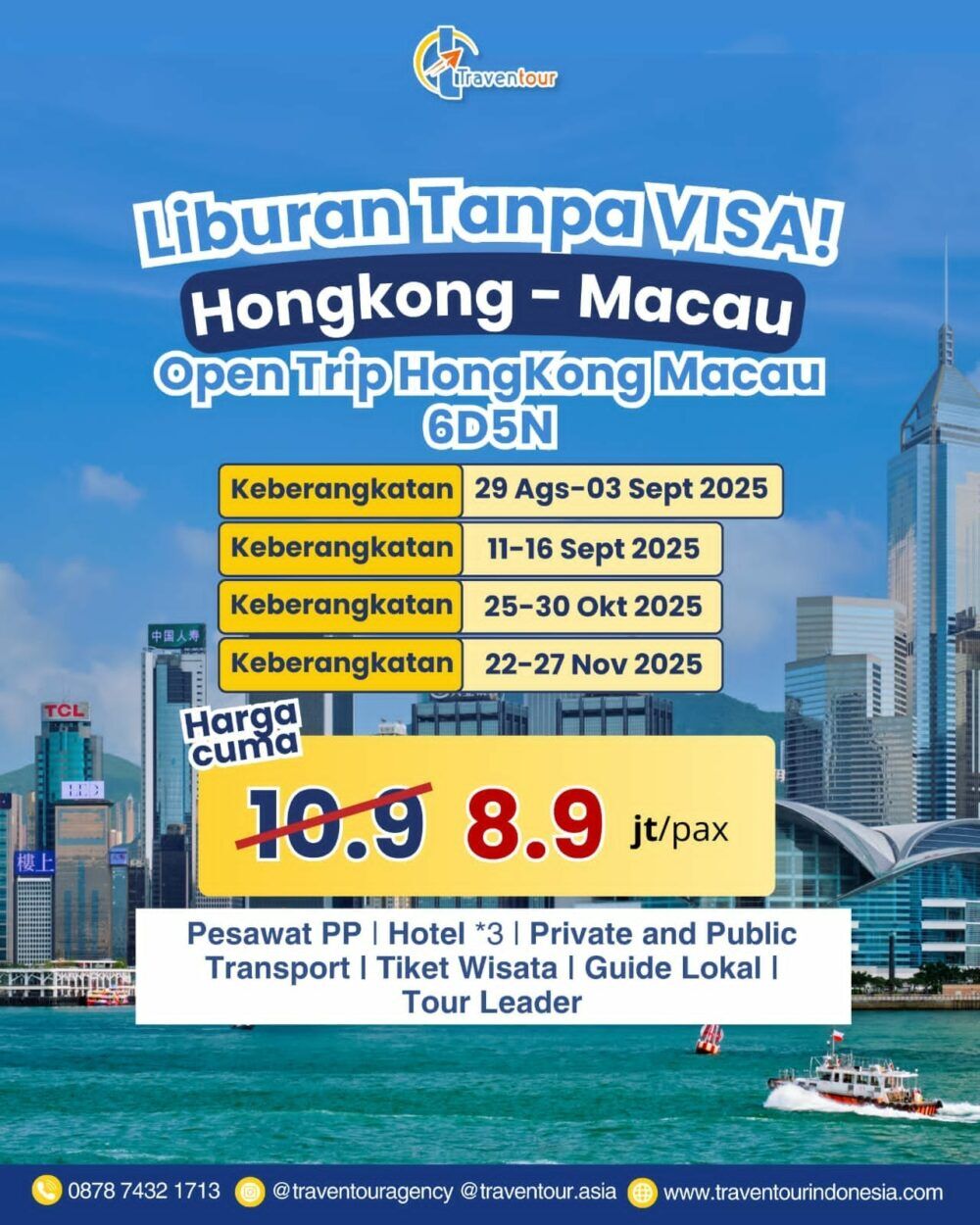 Hongkong Oktober 2025 ( 25 - 30 Oktober 2025)